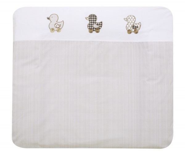 Alvi Bezug für Wickelauflage Patch- Ente Beige