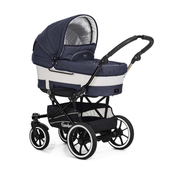 Emmaljunga Mondial de Luxe Duo Kombikinderwagen- Lounge Navy Eco